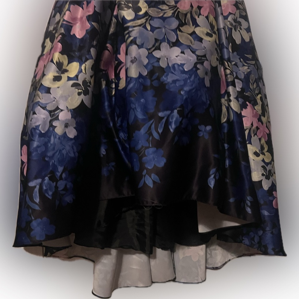 [NWT] Betsy & Adam High-Low Elegant Strapless Floral Dress - Picture 7 of 10